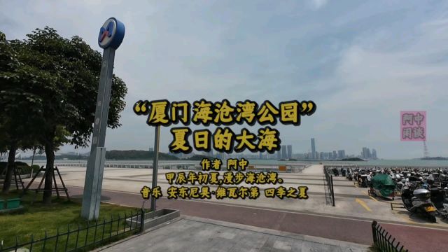 “厦门海沧湾公园”夏日的大海