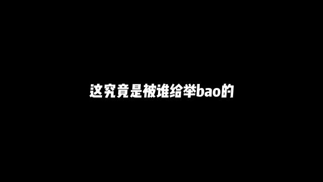 这究竟是被谁给举bao的