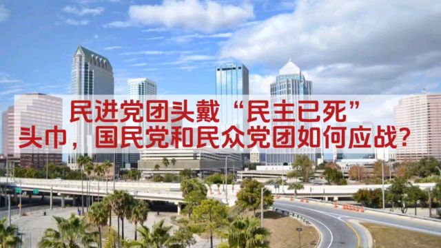 民进党团头戴“民主已死”头巾,国民党和民众党团如何应战?