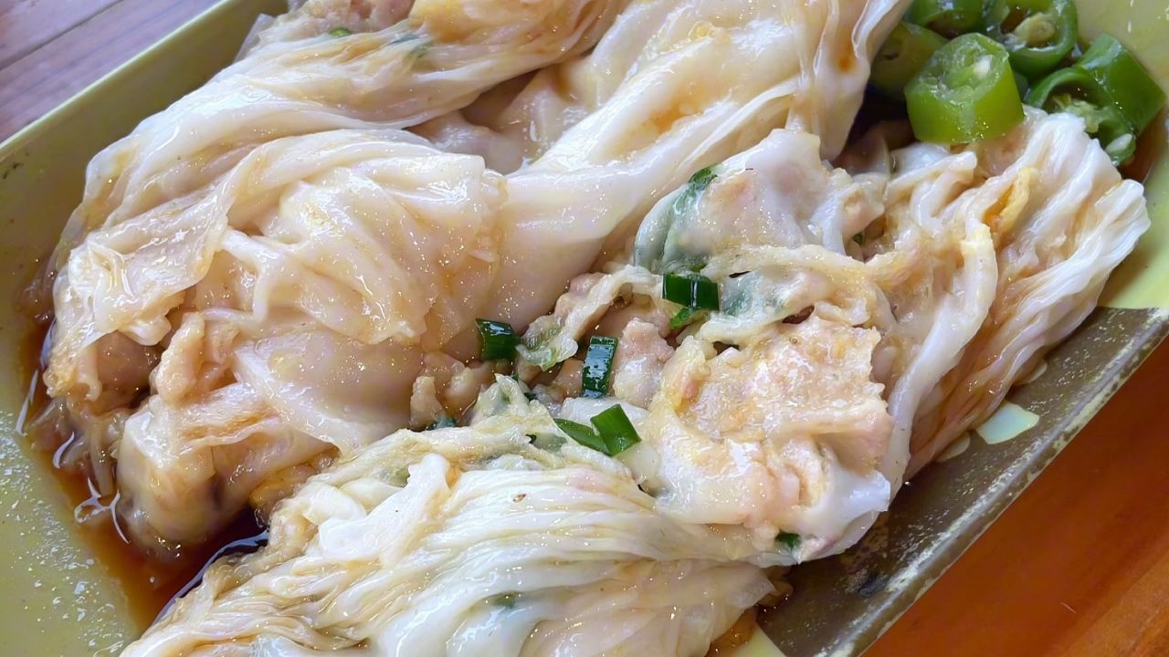 食在广州,朋友们,好吃的瘦肉肠粉,巨满足