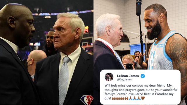 乔丹詹皇领衔悼念杰里韦斯特！各大美媒缅怀&NBA官方发布讣告，预计G3前举行致敬活动