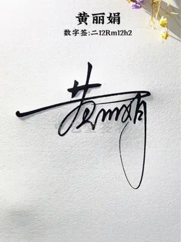 黄字的签名写法来了黄丽娟,数字签:二12Rm12h2,流畅自然简单漂亮的签名,复杂的名字简单写,你的也可以#中艺堂签名_高清1080P在线观看 ...