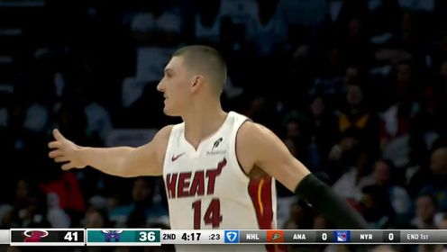 《NBA全场集锦》【回放】NBA常规赛：热火vs黄蜂第2节英文原声回放