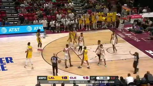 《NBA骑士》【回放】NBA夏季联赛：湖人vs骑士第1节英文原声回放