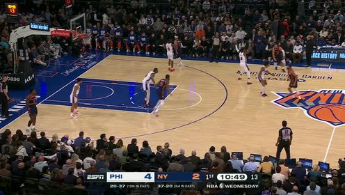《NBA全场集锦》扛起球队进攻重任！布伦森高位三分一击即中