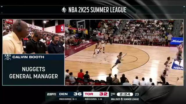 NBA夏季联赛：掘金vs猛龙第2节中文解说回放