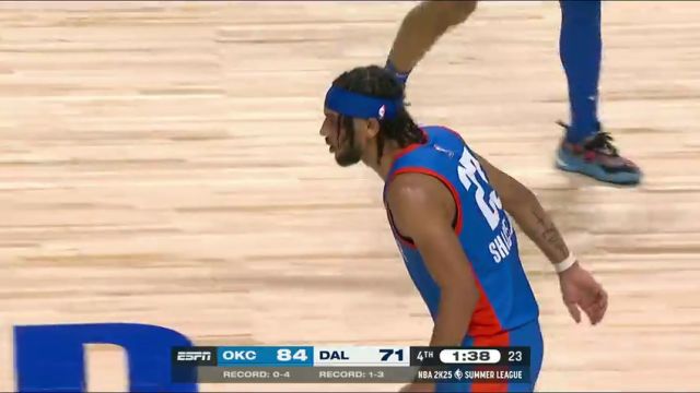 NBA夏季联赛：雷霆vs独行侠第4节中文解说回放