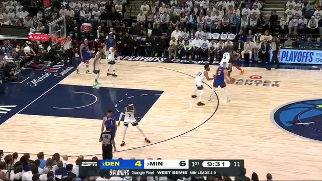 掘金vs森林狼第1节中文解说回放