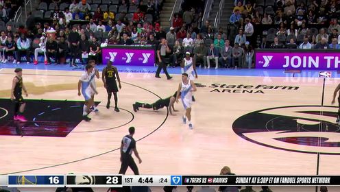 《NBA全场集锦》【回放】NBA常规赛：勇士vs老鹰英文原声全场回放