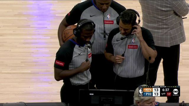 NBA季后赛：尼克斯vs76人第1节中文解说回放