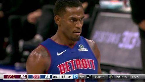 《NBA全场集锦》NBA常规赛：骑士vs活塞第2节英文原声回放