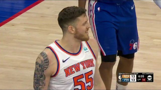 NBA季后赛：尼克斯vs76人英文原声全场回放
