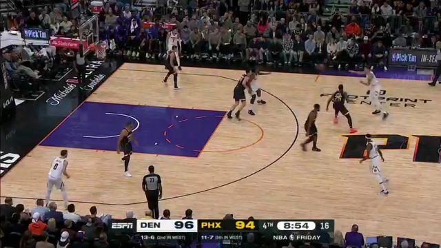 NBA常规赛：掘金vs太阳第4节中文解说回放