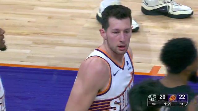 NBA常规赛：篮网vs太阳第1节中文解说回放