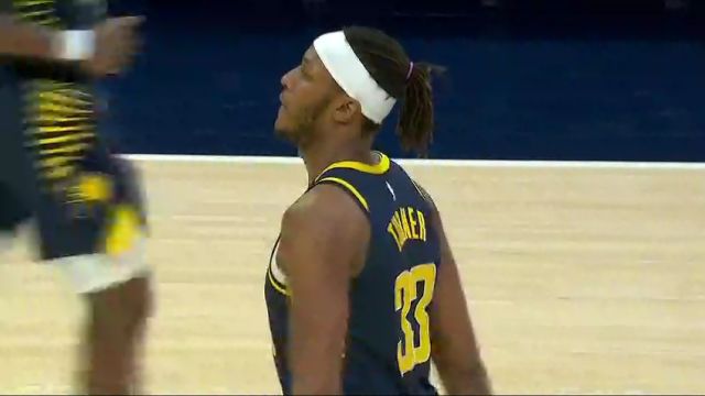 NBA常规赛：奇才vs步行者第3节英文原声回放