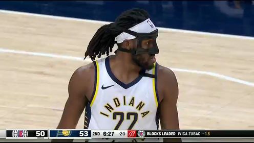 《NBA全场集锦》【回放】NBA常规赛：快船vs步行者第2节中文解说回放