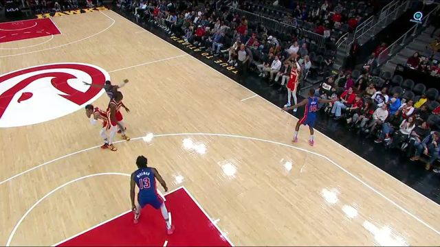 NBA常规赛：活塞vs老鹰第4节中文解说回放