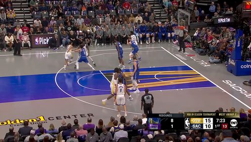 《NBA全场集锦》鲁尼就差你了！勇士首发五虎多点开花开局四人命中三分