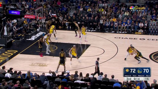 无法跨越的一堵墙！库里持球突破被特纳无情展帽直接拒绝