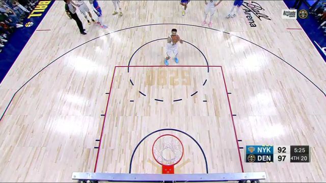 NBA常规赛：尼克斯vs掘金英文原声全场回放