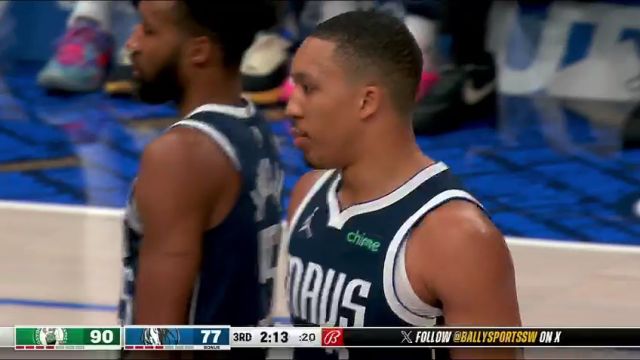 NBA常规赛：凯尔特人vs独行侠第3节中文解说回放