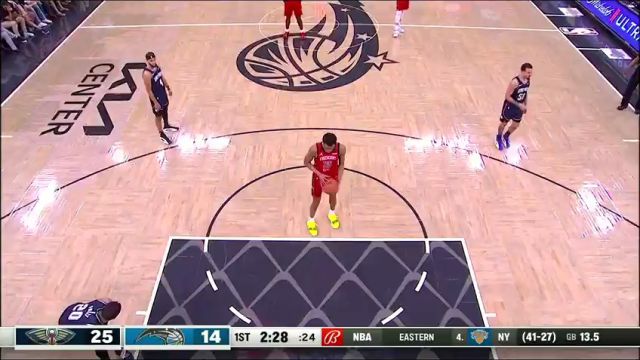 NBA常规赛：鹈鹕vs魔术第1节中文解说回放