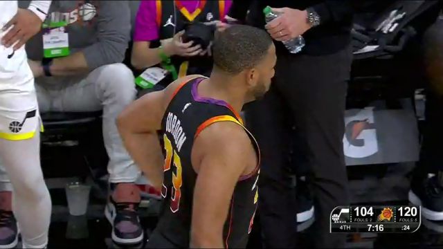 NBA常规赛：爵士vs太阳第4节中文解说回放