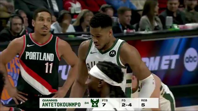 雄鹿vs开拓者第1节中文解说回放