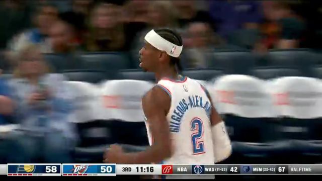 特纳送上盖帽也没能拦住 亚历山大抢断+跳投终结轻取2分