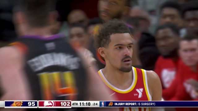 就喜欢这种节奏 特雷-杨急停跳投+杰伦-约翰逊中距离干拔连得4分