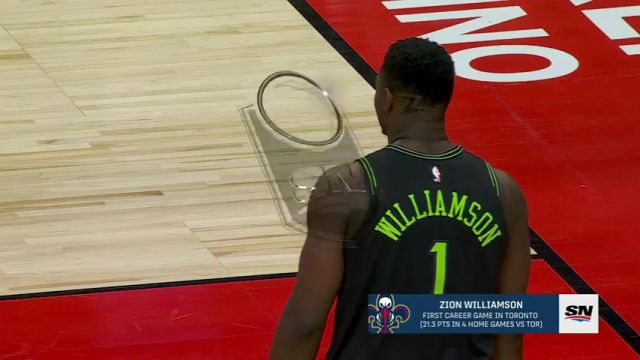 NBA常规赛：鹈鹕vs猛龙第1节英文原声回放