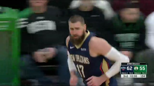NBA常规赛：鹈鹕vs凯尔特人第3节中文解说回放