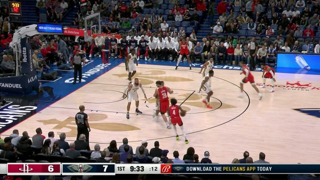 申京vs鹈鹕集锦 砍下20+9里突外投难挽颓势