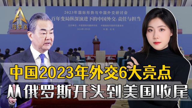 2023年的中国外交表现,王毅主任亲自总结:六大亮点值得细品