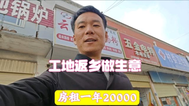 返乡做生意,门面房找好了,租金一年20000元,大家看看怎么样