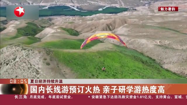 夏日经济持续升温 国内长线游预订火热 亲子研学游热度高