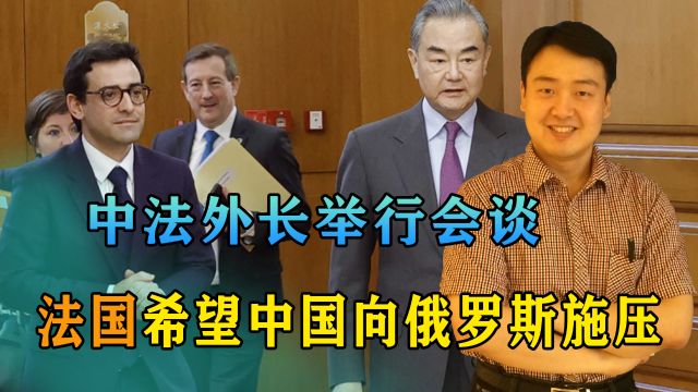 中法外长举行会谈,法方希望中国向俄罗斯施压