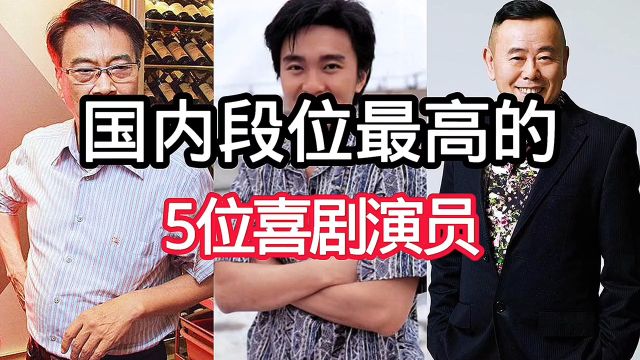 国内段位最高的5位喜剧演员,你们认为谁才是真正的喜剧之王.