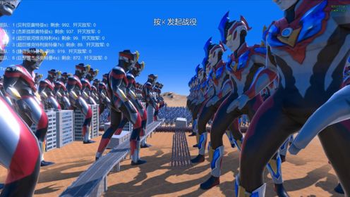 史诗战争模拟器:1000个贝利亚奥特曼,与5位奥特曼大混战_高清1080P在线观看平台_腾讯视频