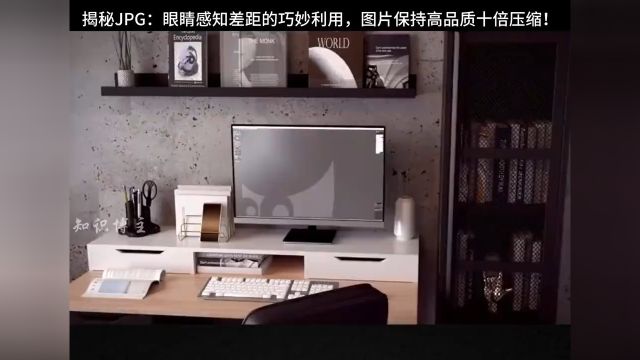 揭秘JPG压缩:眼睛感知差距的巧妙利用,图片保持高品质十倍压缩!知识博主每天跟我涨知识3d动画演示