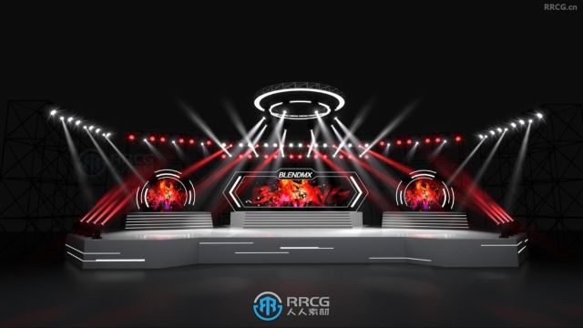 Stage Lighting Kit舞台灯光套件Blender插件 RRCG