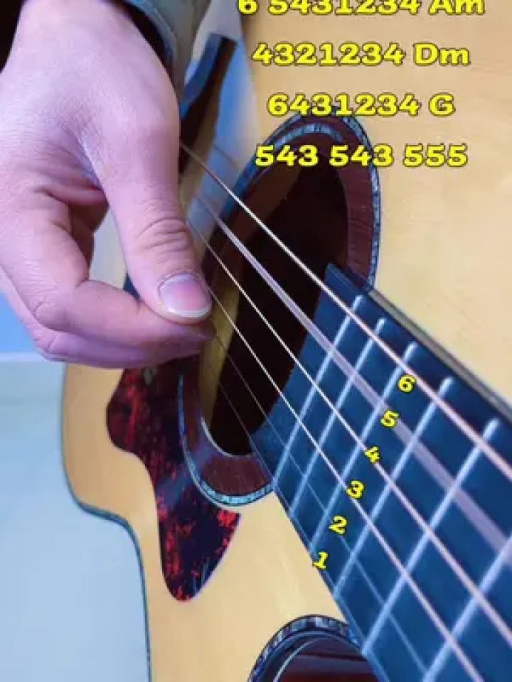 初学者学习的右手好听指法#吉他教学 #吉它 #乐器演奏