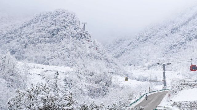 雪后的龙头山有多美