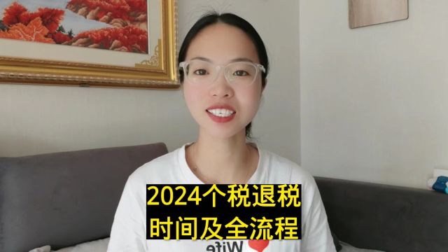 2024个税退税时间及全流程