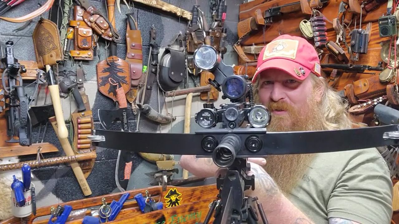 国外合法拍摄猎豹m4连发弩钢丝弦酷炫复合弩