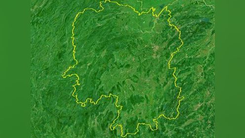 湖南省10个面积最大的县，最大的县有接近3个深圳大。 #手推地球 #卫星地图 #湖南 #行政区划