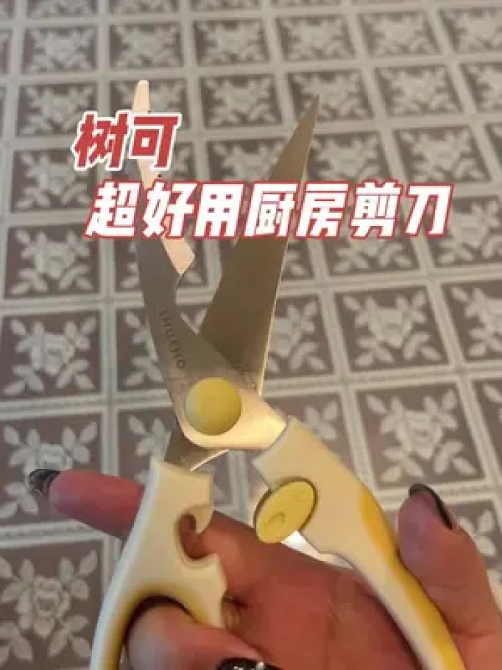 树可家的厨房剪刀, 剪各种食物都ok~#厨房剪刀 #树可