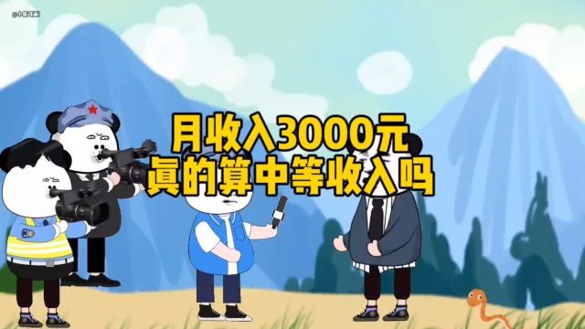 月收入3000元真的算中等收入吗,收入就算超过3000元生活也不易?