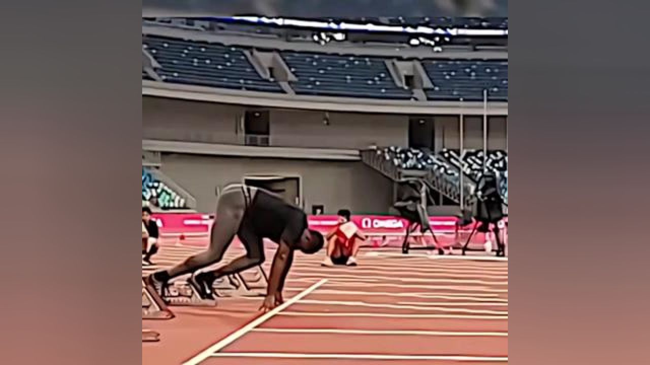 科尔曼赛前起跑#体育生 #田径