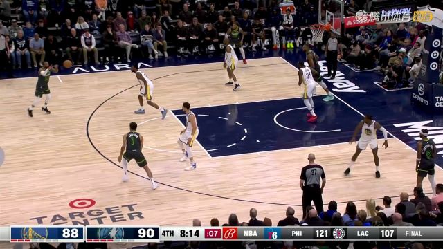 2023/24赛季NBA常规赛：勇士 VS 森林狼 全场回放